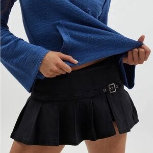 BDG Shaina Belted Denim Micro Mini Skort